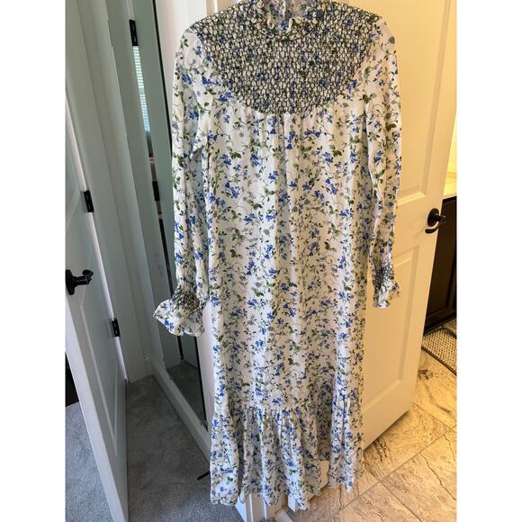 NWTs Sold Out Zara Printed Rustic Floral Dress Smocked size xs $90 A27 - Picture 7 of 11